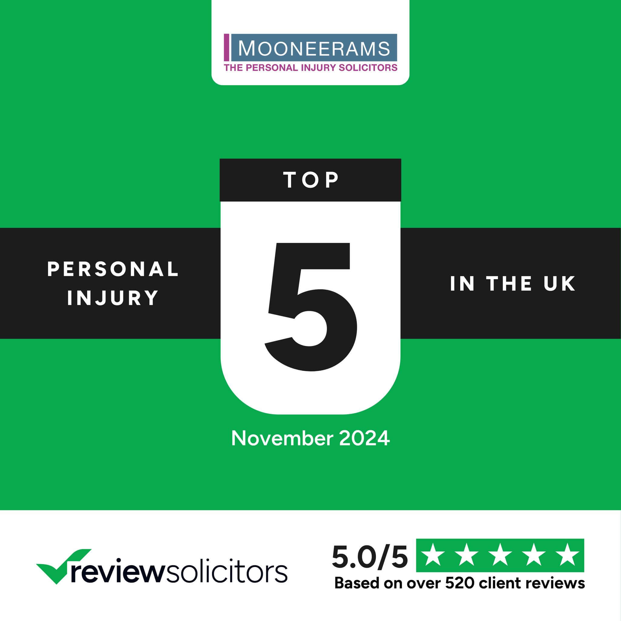 Review Solicitors - Mooneerams top 5 uk